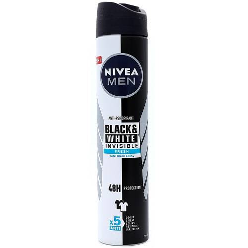 نيفيا مزيل عرق سبراي بلاك اند وايت انفيزيبل فريش للرجال 200مل