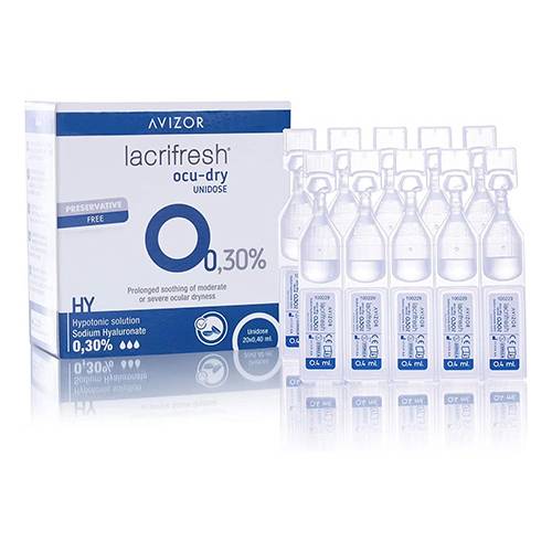 افيزور لاكريفريش أوكو دراي 0.30% احادية الجرعة 0.4مل 20قاروره