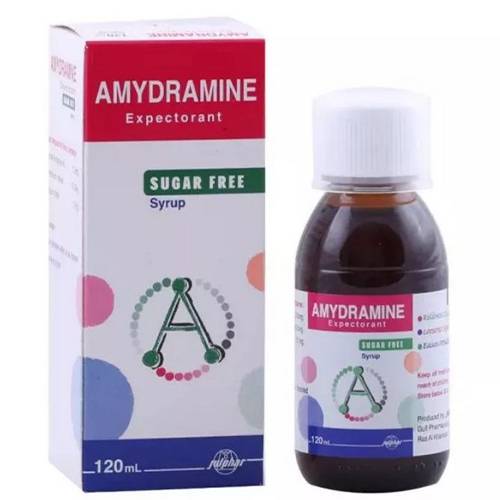 اميدرامين شراب طارد للبلغم لعلاج السعال خالي من السكر 120مل