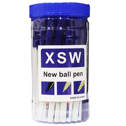 قلم حبر جاف ازرق 1.0ملم 50حبة