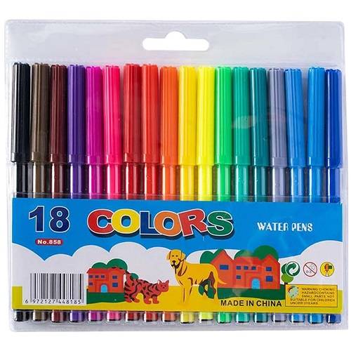 مجموعة اقلام تلوين 18قلم رقم.858