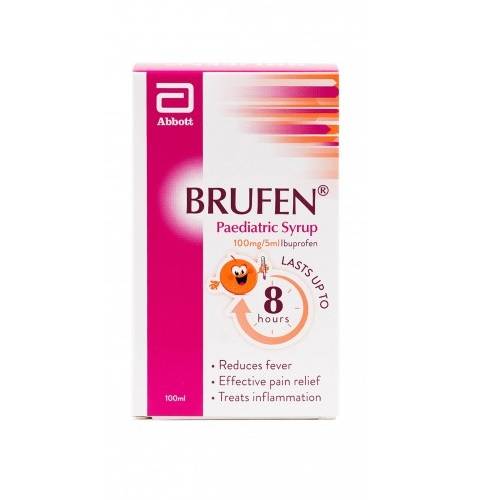 بروفين اي بروفين 100مجم/5مل شراب مسكن ومضاد للالتهابات للاطفال 100مل