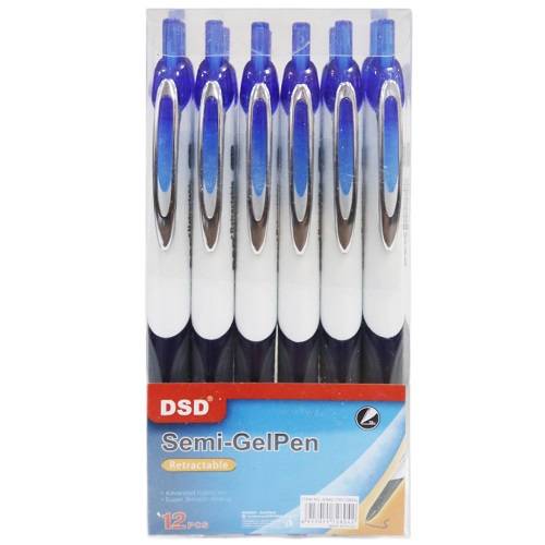 دي اس دي قلم حبر ارزق جاف 12حبة رقم.TB172804