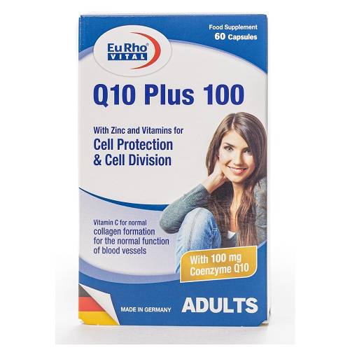 يورو فيتال كيو10 بلس 100مجم 60كبسولة