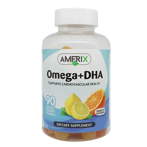 امريكس اوميجا+دي اتش ايه للبالغين علكة للكبار 90حبة