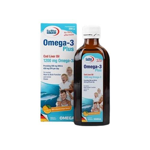 يورو فيتال اوميجا 3 بلس شراب 200مل