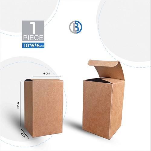 علب كرتون كرافت 10×6×6سم 1حبة