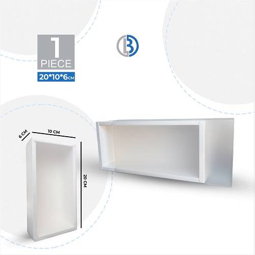 علب كرتون بيضاء 20×10×6سم 1حبة درج