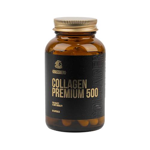 جراسبيرج كولاجين بريميوم 500 لجمال البشرة وحركة المفاصل 60كبسولة