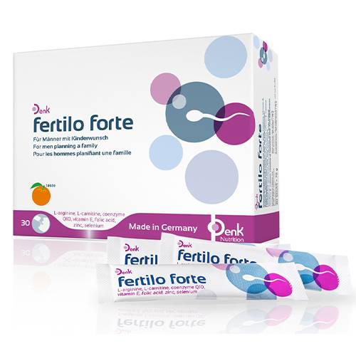 دينك فرتيلو فورت لزيادة الخصوبة للرجال بطعم البرتقال 30كيس