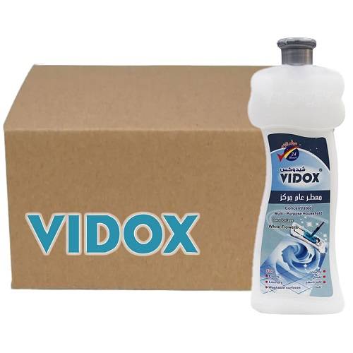 فيدوكس معطر عام مركز متعدد الاستعمالات برائحة الورد الابيض 725مل 12حبة