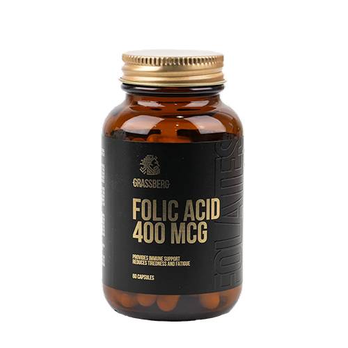 جراسبيرج حمض الفوليك 400مكجم لدعم المناعة وتقليل التعب 60كبسولة
