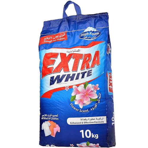 اكسترا وايت مسحوق غسيل الملابس عالي الرغوة برائحة انتعاش الورود 10كجم