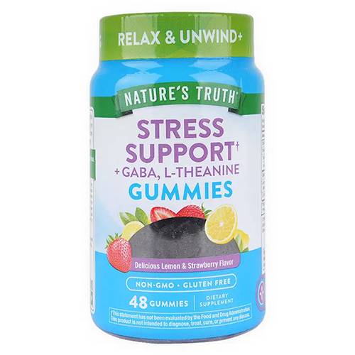 ناتشرز تروث حلاو لتقليل التوتر بنكهة الليمون والفراولة 48قطعة