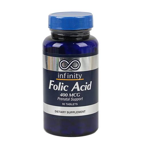 انفينيتي حمض الفوليك 400مكجم مكمل غذائي 90حبة
