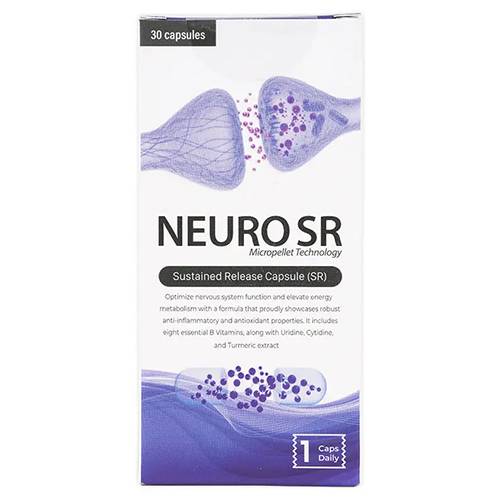 نيورو اس ار مكمل غذائي يدعم وظائف الجهاز العصبي ويساهم في انتاج الطاقة 30كبسولة
