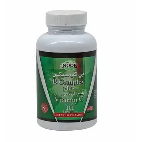 نور بي كومبلكس بلس فيتامين سي لدعم الطاقة و تقليل التعب 100قرص