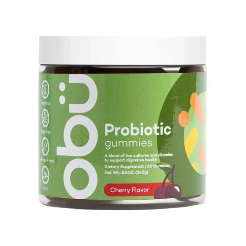 اوبو بروبيوتك مكمل غذائي لتعزيز صحة الجهاز الهضمي بالكرز 60حلاو 240جم