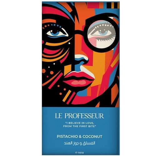 لو بروفيسور شوكولاتة بالفستق وجوز الهند 140جم
