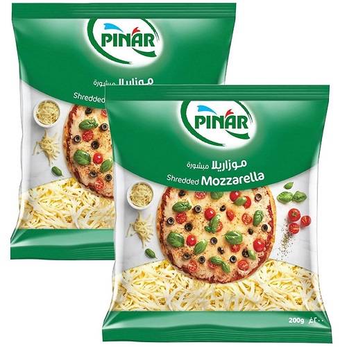 بينار جبنة موزاريلا مبشورة 200جم 2حبة