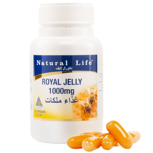 ناتورال لايف غذاء ملكات 1000ملجم كبسولات 60حبة