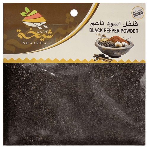 بهارات شيخة فلفل اسود ناعم 80جم