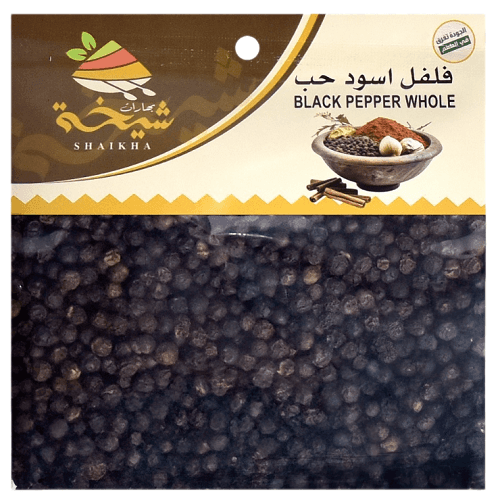 بهارات شيخة فلفل اسود حب 80جم