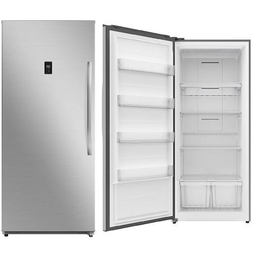 ميديا ثلاجة ​​بفريزر راسي 793لتر 28قدم مكعب برو ستيل فضي موديل رقم.MDRU793FGE46LAE