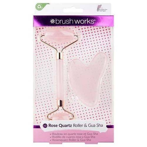 برش ووركس رولر حجر الكوارتز الوردي مع الجوا شا لتهدئة منطقة العين