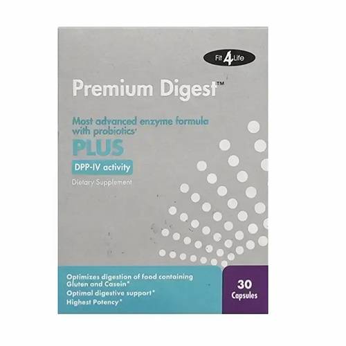 فيت فور لايف بريميوم دايجست بلس مكمل غذائي يعملى على تحسين عملية الهضم 30كبسولة