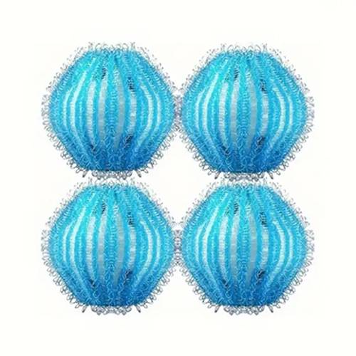 كرات ازالة شعر الحيوانات الاليفة القابلة لاعادة الاستخدام في الغسالة 4قطع