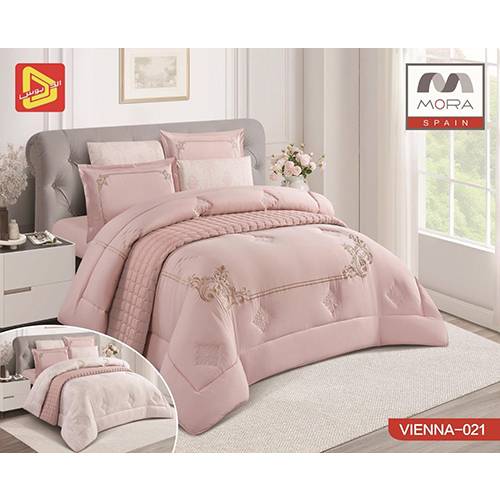 مورا فيينا رقم.021 لحاف مجوز كينج 240x260سم 7قطع موديل رقم.J-1071
