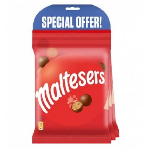 مالتيزرز كرات شوكولاتة بالحليب والعسل 68جم 3حبة