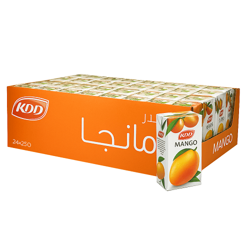كي دي دي عصير المانجو 250مل 24حبة