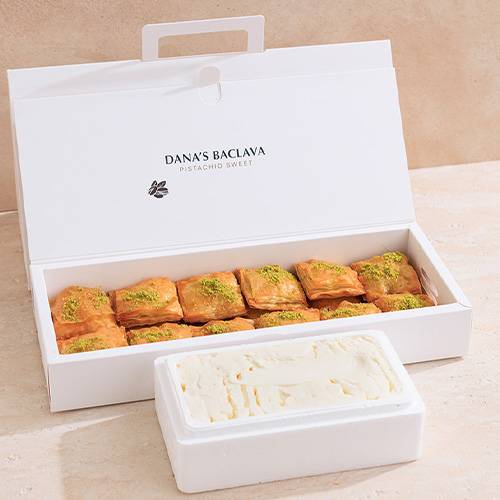 بقلاوة الايس كريم بالشيرة