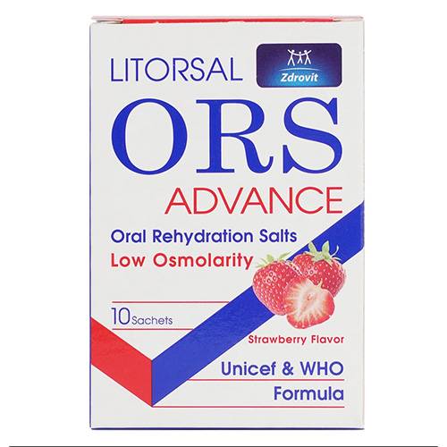 ليتورسال او ار اس محلول معالجة الجفاف بالفم فراولة 10اكياس