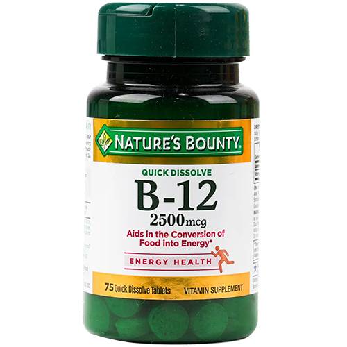 ناتشرز باونتي فيتامين بي12 2500مكجم 75قرص