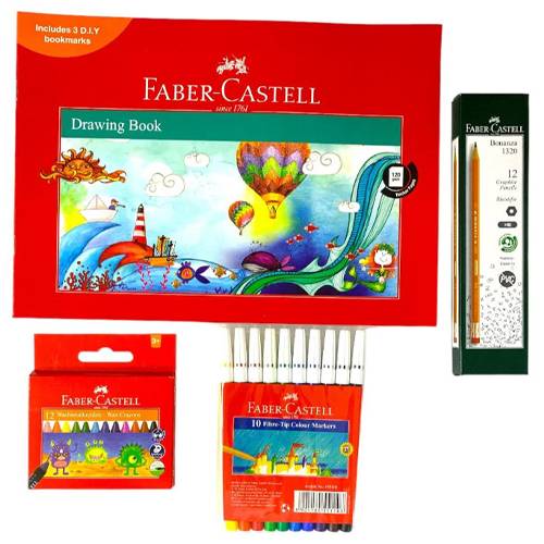 فيبر كاستل باكيدج دفتر اسكيتش 4قطع