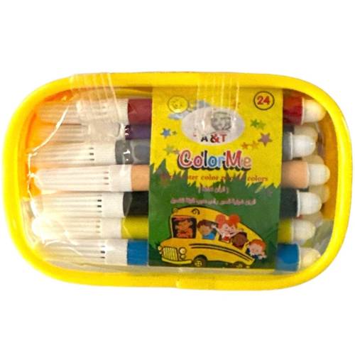 اي اند تي كولور مي الوان شينية ميني 24لون
