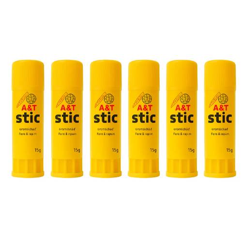 اي اند تي ستيك صمغ 15جم 6حبة عرض كبير