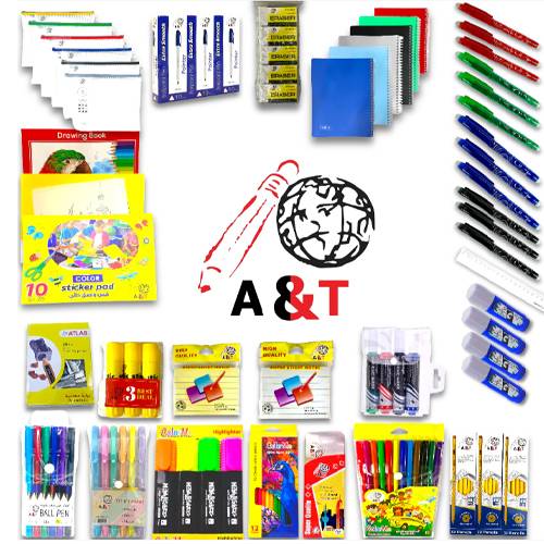 اي اند تي باكيدج القرطاسية 60قطعة