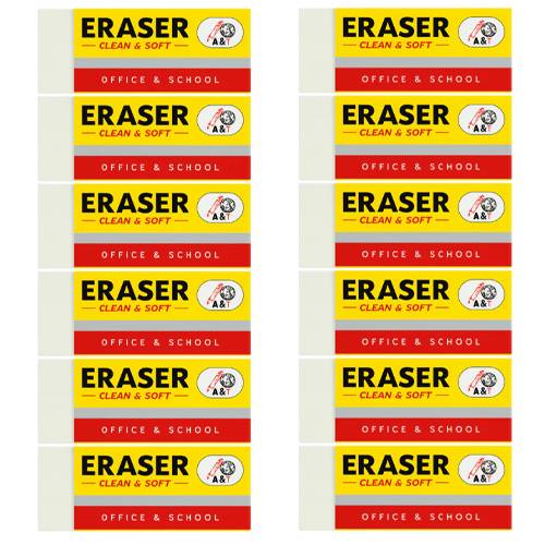 اي اند تي عرض قرطاسية العودة الى المدرسة مساحات 12حبة كبيرة