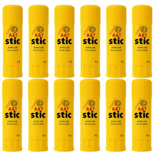 اي اند تي ستيك صمغ 8جم 12حبة عرض صغير