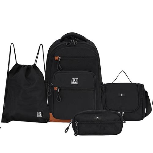 توينز مجموعة العودة الى المدرسة حقيبة ظهر مقلمة حقيبة اكل وحقيبة رياضة 4قطع #4