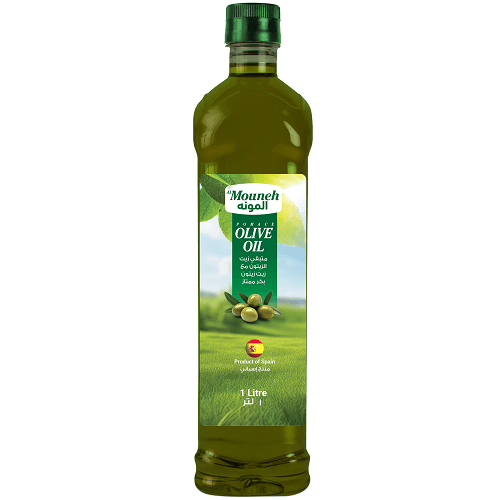 المونه مزيج متبقي زيت الزيتون مع زيت زيتون بكر ممتاز 1لتر