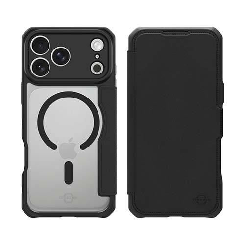 اتسكينز جراب حماية قابل للطي مع ماجسيف لايفون 17 برو ماكس اسود موديل رقم.AP7U-HYFMA-BKRL