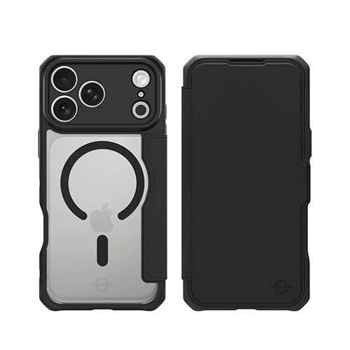 اتسكينز جراب حماية قابل للطي مع ماجسيف لايفون 17 برو اسود موديل رقم.AP7X-HYFMA-BKRL