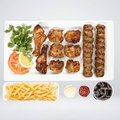 وجبة مشويات مشكلة