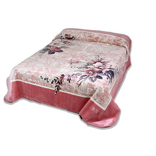 مورا جولد بطانية مزدوجة مقاس 220×240سم وردي موديل رقم.J-1106