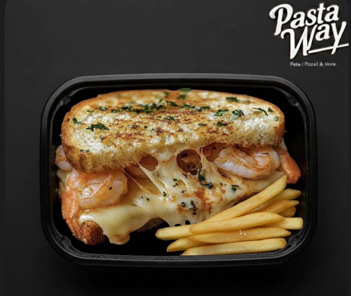 ساندويتش روبيان بالجبنة